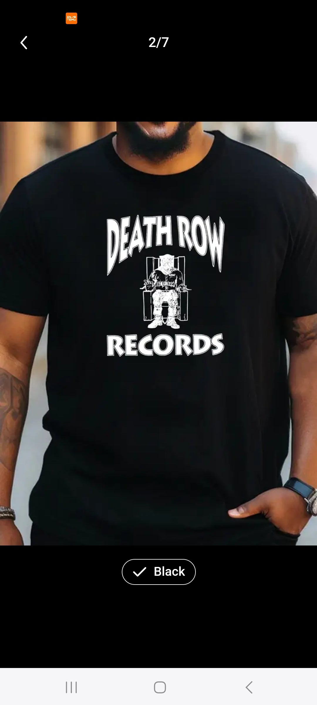 Death Row Tshirt. Plus Sizes