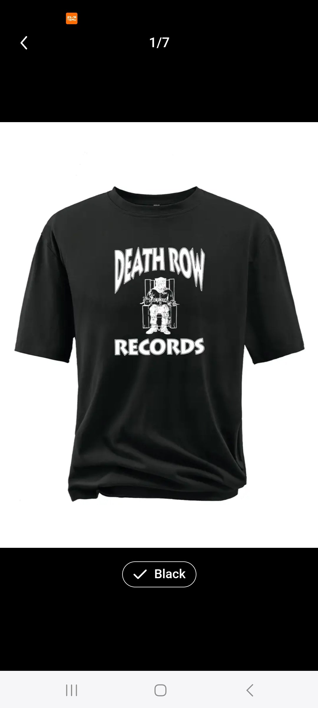 Death Row Tshirt. Plus Sizes