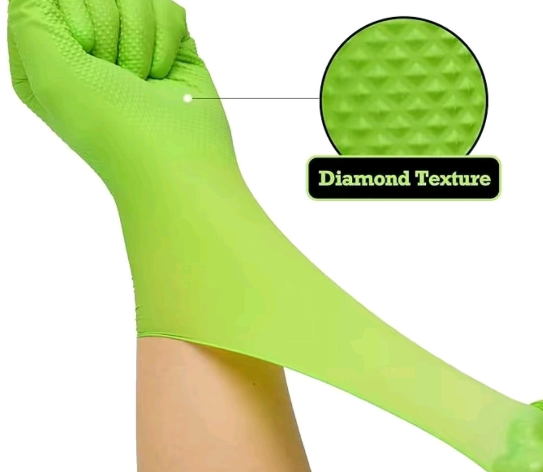 C. Nitrile Gloves-Green Diamond 8mil