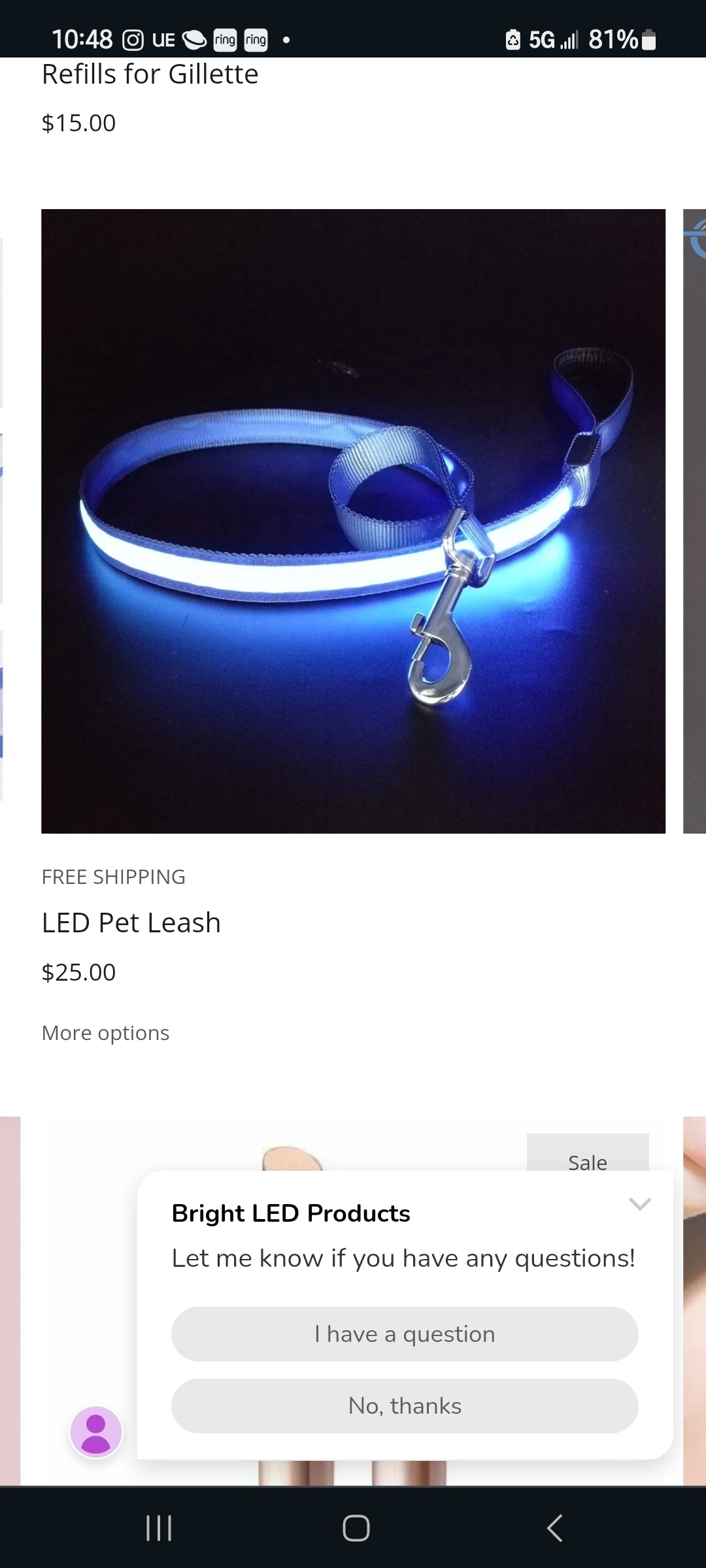 Pet LED Collar and Leashes