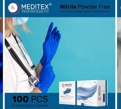 A. Nitrile Gloves-Blue 4 mil