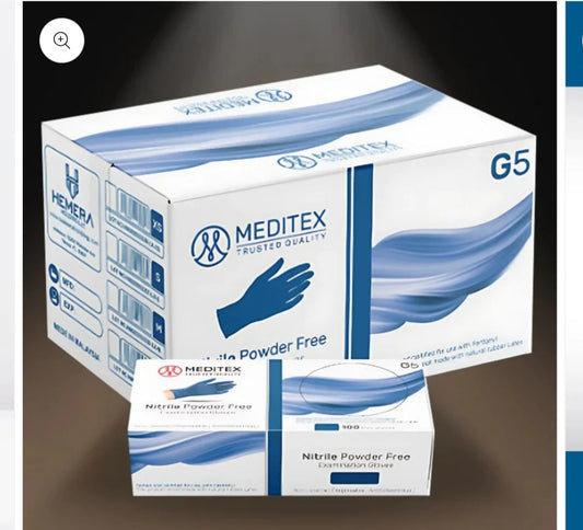 A. Nitrile Gloves-Blue 4 mil