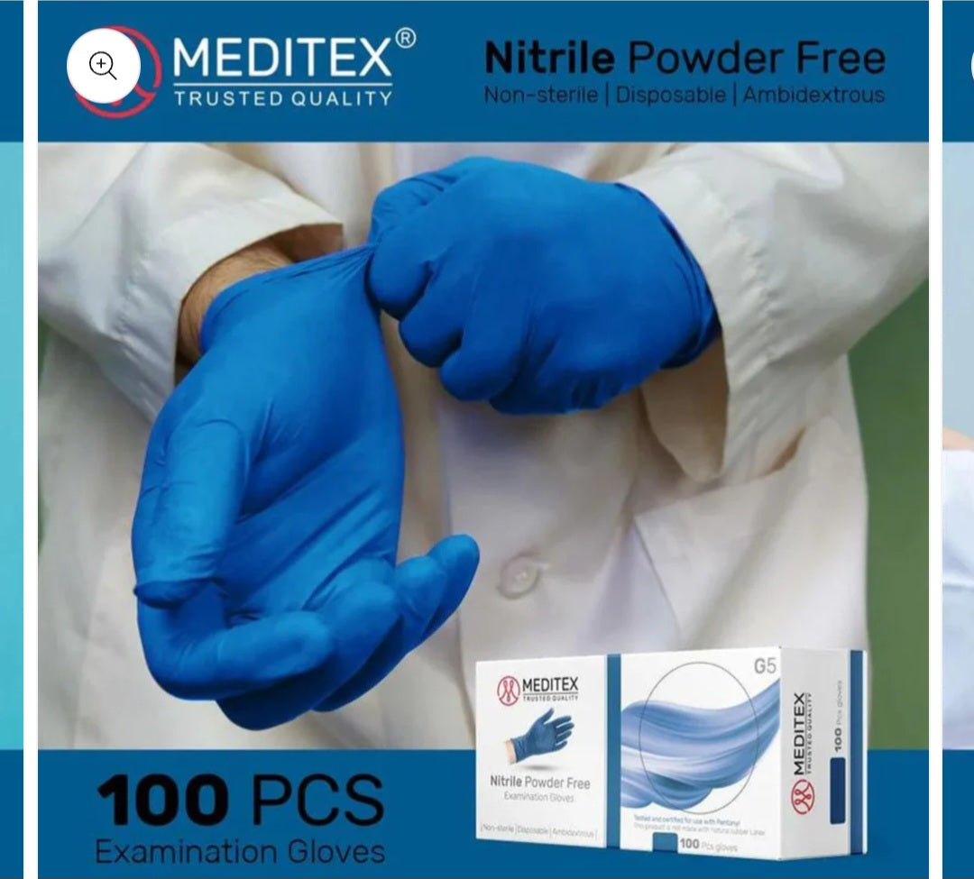 A. Nitrile Gloves-Blue 4 mil