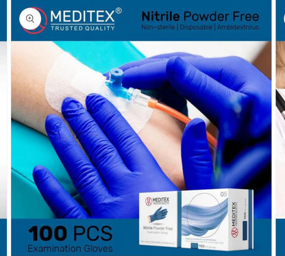 A. Nitrile Gloves-Blue 4 mil